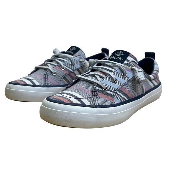 Sperry Women’s Multi-Color Striped Canvas Casual Stylish Comfort Sneakers Size 6 - Picture 3 of 8